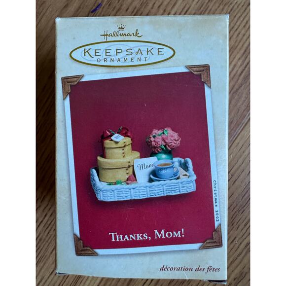 Hallmark Christmas Ornament Clip Thanks, MOM! A Loving Mom Breakfast Tray - Picture 4 of 4